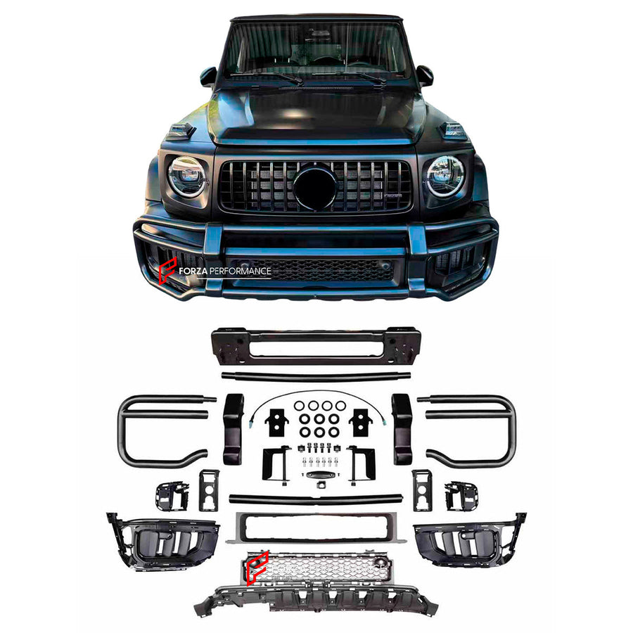 Buy Now BULLBAR for MERCEDES-BENZ G63 AMG W465 2024+ and upgrade car parts from SIR Tuning at the Best Price. Headlights, Tail lights, Bodykits, Navigations, Carbon body kit and more - Fast & Free Shipping within Europe, US & Worldwide.