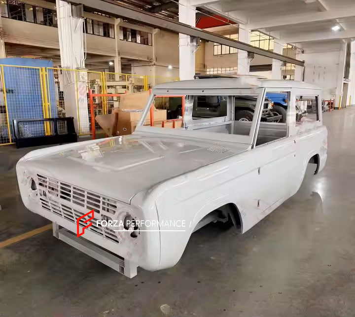 Buy Now CAR BODY SHELL for FORD BRONCO 1 1966 - 1977 and upgrade car parts from SIR Tuning at the Best Price. Headlights, Tail lights, Bodykits, Navigations, body kit and more - Fast & Free Shipping within Europe, US & Worldwide.