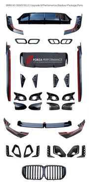 Buy Now BODY KIT for BMW X5 G05 G18 LCI 2023+ M PERFORMANCE BLACKOUT PACKAGE and upgrade car parts from SIR Tuning at the Best Price. Headlights, Tail lights, Bodykits, Navigations, body kit and more - Fast & Free Shipping within Europe, US & Worldwide.