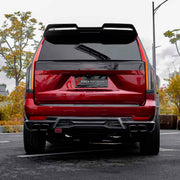 Buy Now CARBON BODY KIT for CADILLAC ESCALADE V 2021 - 2024 and upgrade car parts from SIR Tuning at the Best Price. Headlights, Tail lights, Bodykits, Navigations, body kit and more - Fast & Free Shipping within Europe, US & Worldwide.