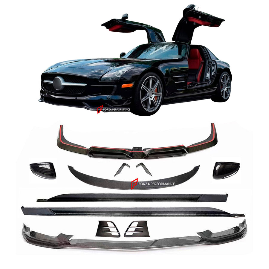 Buy Now CARBON BODY KIT for MERCEDES BENZ SLS AMG W197 2010 - 2015 and upgrade car parts from SIR Tuning at the Best Price. Headlights, Tail lights, Bodykits, Navigations, body kit and more - Fast & Free Shipping within Europe, US & Worldwide.