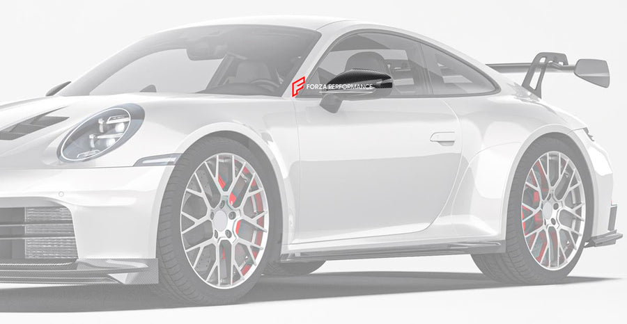 Buy Now DRY CARBON REPLACEMENT SIDE MIRROR COVERS for PORSCHE 911 992.2 CARRERA 2025+ and upgrade car parts from SIR Tuning at the Best Price. Headlights, Tail lights, Bodykits, Navigations, body kit and more - Fast & Free Shipping within Europe, US & Worldwide.