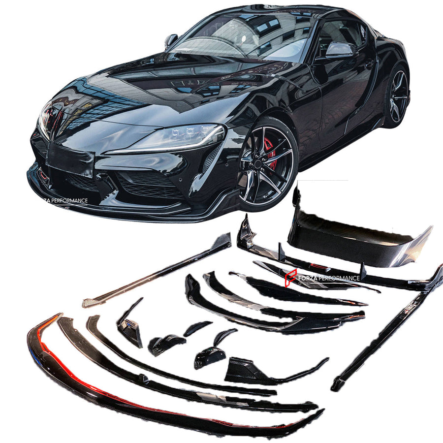 Buy Now CARBON BODY KIT for TOYOTA SUPRA A90 2019+ and upgrade car parts from SIR Tuning at the Best Price. Headlights, Tail lights, Bodykits, Navigations, Carbon body kit and more - Fast & Free Shipping within Europe, US & Worldwide.