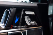 Buy Now CARBON DOOR PANEL SEAT SWITCH FRAME for MERCEDES-BENZ G-CLASS G450 G350 G500 G550 AMG G63 G63 W465 2024+ and upgrade car parts from SIR Tuning at the Best Price. Headlights, Tail lights, Bodykits, Navigations, Accessories and more - Fast & Free Shipping within Europe, US & Worldwide.