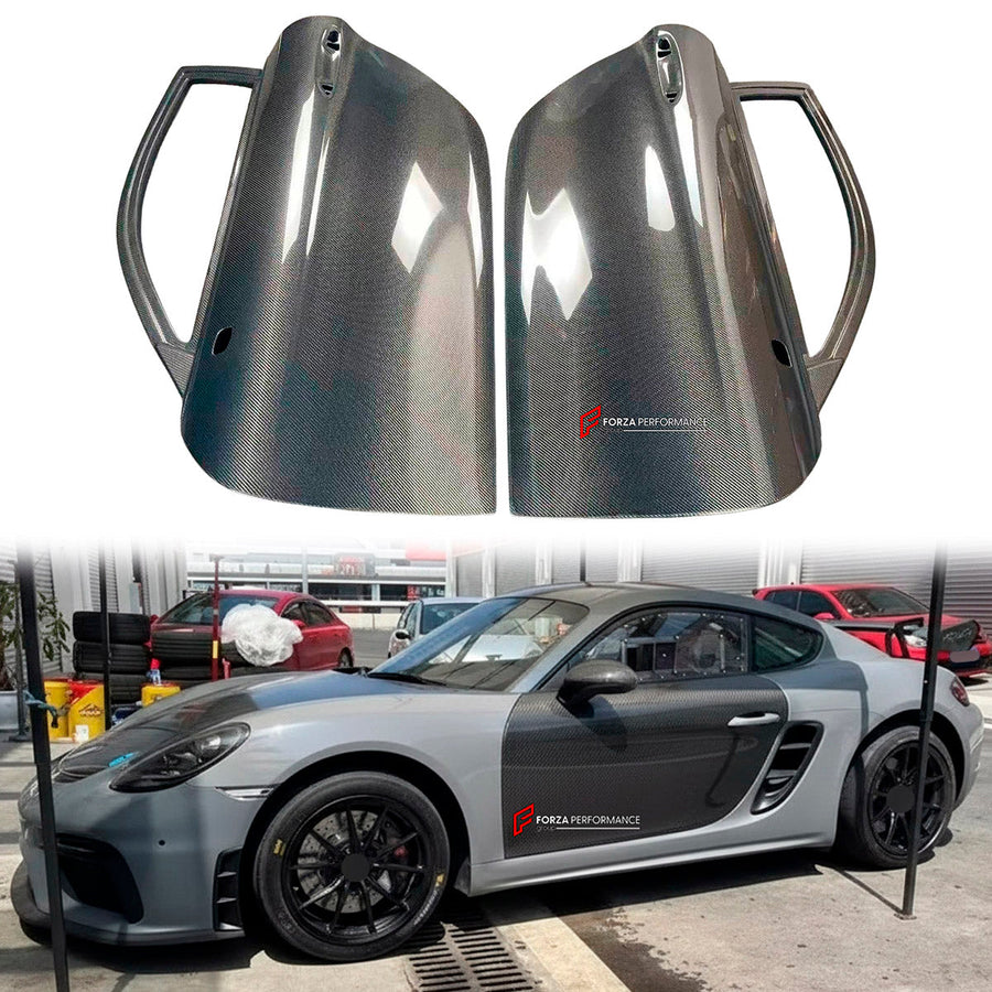 Buy Now CARBON DOORS for PORSCHE 718 982 BOXSTER CAYMAN 2016 - 2025 and upgrade car parts from SIR Tuning at the Best Price. Headlights, Tail lights, Bodykits, Navigations, body kit and more - Fast & Free Shipping within Europe, US & Worldwide.