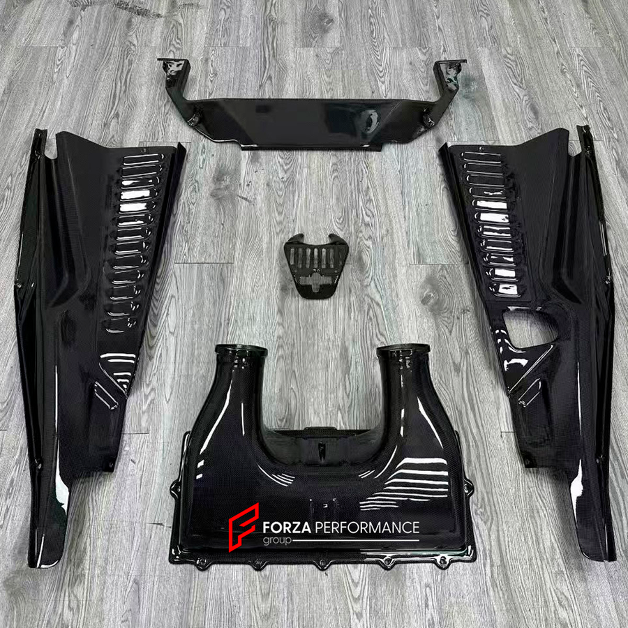 Buy Now CARBON ENGINE BAY COVER PANELS for FERRARI 458 2009 - 2015 and upgrade car parts from SIR Tuning at the Best Price. Headlights, Tail lights, Bodykits, Navigations, Carbon body kit and more - Fast & Free Shipping within Europe, US & Worldwide.