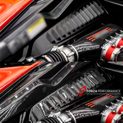 Buy Now CARBON ENGINE BAY COVER PANELS for FERRARI 458 2009 - 2015 and upgrade car parts from SIR Tuning at the Best Price. Headlights, Tail lights, Bodykits, Navigations, Carbon body kit and more - Fast & Free Shipping within Europe, US & Worldwide.