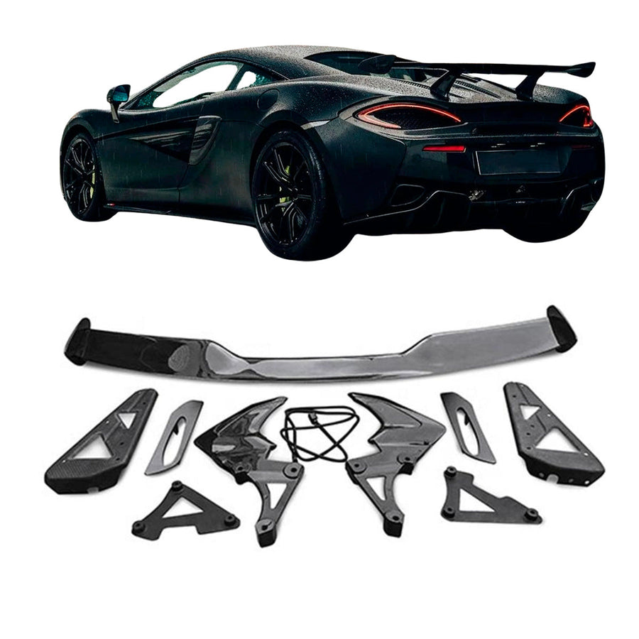 Buy Now CARBON REAR WING SPOILER for MCLAREN 540C 570S 570GT and upgrade car parts from SIR Tuning at the Best Price. Headlights, Tail lights, Bodykits, Navigations, Carbon body kit and more - Fast & Free Shipping within Europe, US & Worldwide.