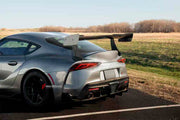 Buy Now DRY CARBON TIME ATTACK REAR WING SPOILER for TOYOTA SUPRA A90 2018+ and upgrade car parts from SIR Tuning at the Best Price. Headlights, Tail lights, Bodykits, Navigations, body kit and more - Fast & Free Shipping within Europe, US & Worldwide.