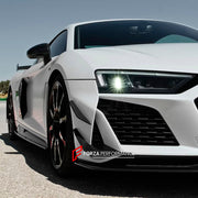Buy Now CARBON FRONT BUMPER CANARDS for AUDI R8 V8 V10 Coupe Spyder 2019+ and upgrade car parts from SIR Tuning at the Best Price. Headlights, Tail lights, Bodykits, Navigations, body kit and more - Fast & Free Shipping within Europe, US & Worldwide.