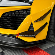 Buy Now CARBON FRONT BUMPER CANARDS for AUDI R8 V8 V10 Coupe Spyder 2019+ and upgrade car parts from SIR Tuning at the Best Price. Headlights, Tail lights, Bodykits, Navigations, body kit and more - Fast & Free Shipping within Europe, US & Worldwide.