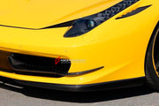 Buy Now CARBON FRONT BUMPER CANARDS for FERRARI 458 ITALIA SPIDER 2009 - 2015 and upgrade car parts from SIR Tuning at the Best Price. Headlights, Tail lights, Bodykits, Navigations, body kit and more - Fast & Free Shipping within Europe, US & Worldwide.