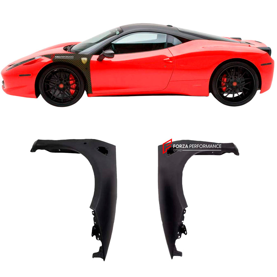 Buy Now CARBON FRONT FENDERS for FERRARI 458 2009 - 2015 and upgrade car parts from SIR Tuning at the Best Price. Headlights, Tail lights, Bodykits, Navigations, Carbon body kit and more - Fast & Free Shipping within Europe, US & Worldwide.