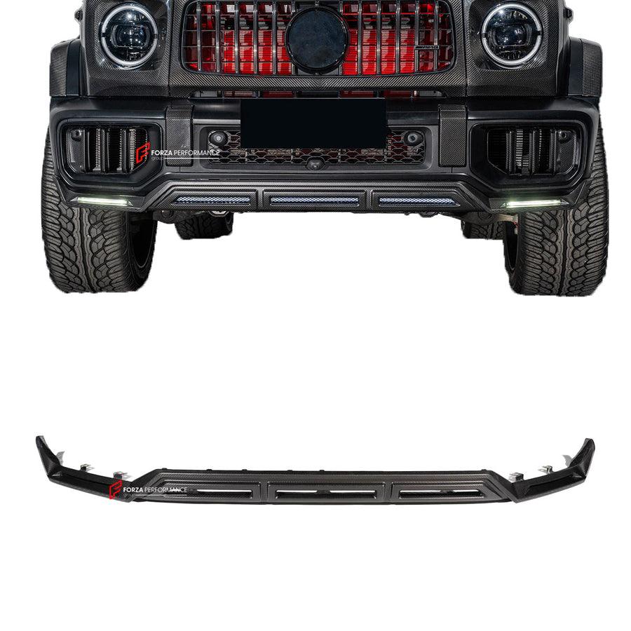 Buy Now CARBON FRONT LIP for MERCEDES BENZ AMG G63 W465 G350 G500 G550 AMG G63 2024+ and upgrade car parts from SIR Tuning at the Best Price. Headlights, Tail lights, Bodykits, Navigations, Carbon body kit and more - Fast & Free Shipping within Europe, US & Worldwide.
