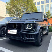 Buy Now CARBON FRONT LIP for MERCEDES BENZ G CLASS W465 G450D G500 2024 - 2026 and upgrade car parts from SIR Tuning at the Best Price. Headlights, Tail lights, Bodykits, Navigations, body kit and more - Fast & Free Shipping within Europe, US & Worldwide.