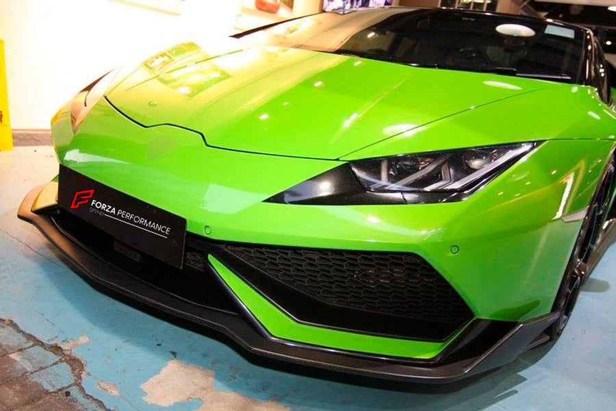 Buy Now CARBON FRONT LIP SPLITTER for LAMBORGHINI HURACAN LP610 and upgrade car parts from SIR Tuning at the Best Price. Headlights, Tail lights, Bodykits, Navigations, Body Kit and more - Fast & Free Shipping within Europe, US & Worldwide.