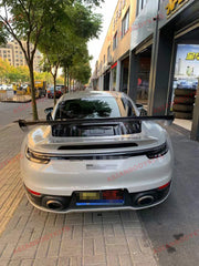 Buy Now DRY CARBON REAR WING SPOILER DECK LID for PORSCHE 911 992.1 CARRERA S 2019 - 2025 and upgrade car parts from SIR Tuning at the Best Price. Headlights, Tail lights, Bodykits, Navigations, Carbon body kit and more - Fast & Free Shipping within Europe, US & Worldwide.