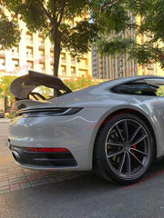 Buy Now DRY CARBON REAR WING SPOILER DECK LID for PORSCHE 911 992.1 CARRERA S 2019 - 2025 and upgrade car parts from SIR Tuning at the Best Price. Headlights, Tail lights, Bodykits, Navigations, Carbon body kit and more - Fast & Free Shipping within Europe, US & Worldwide.