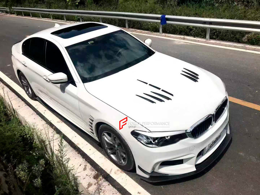 Buy Now CARBON HOOD BONNET for BMW 5 SERIES G30 G38 2017 - 2020 and upgrade car parts from SIR Tuning at the Best Price. Headlights, Tail lights, Bodykits, Navigations, body kit and more - Fast & Free Shipping within Europe, US & Worldwide.