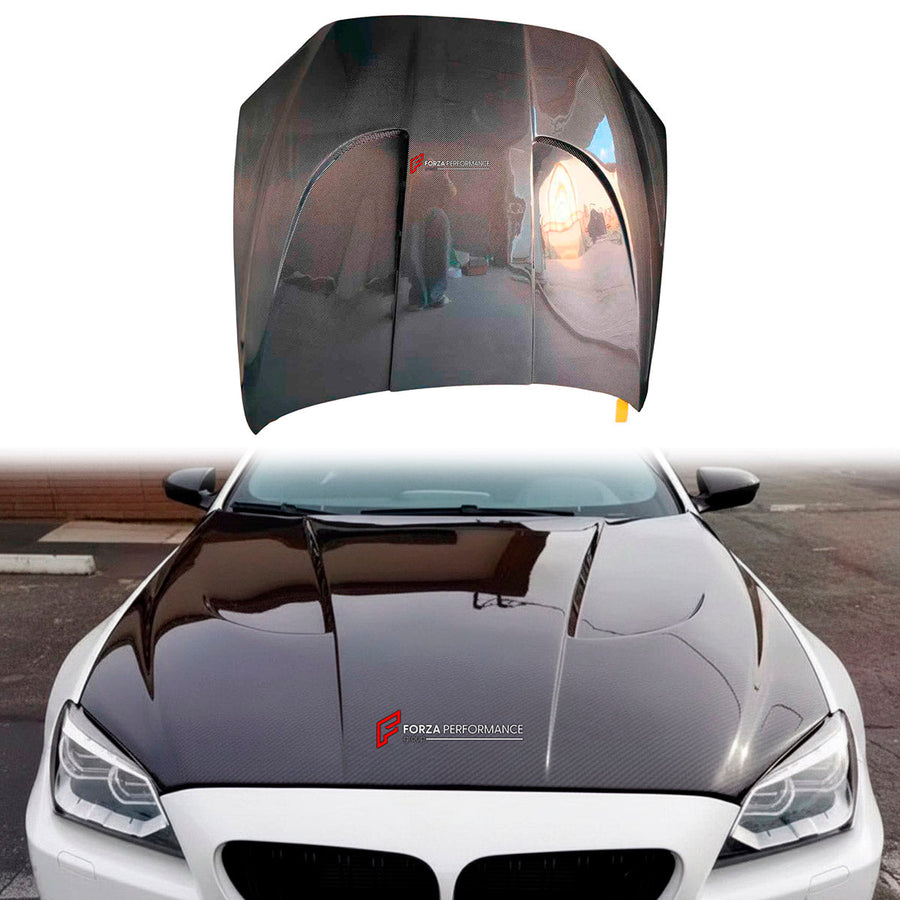 Buy Now CARBON HOOD BONNET for BMW M6 F06 F12 F13 2012 - 2018 and upgrade car parts from SIR Tuning at the Best Price. Headlights, Tail lights, Bodykits, Navigations, body kit and more - Fast & Free Shipping within Europe, US & Worldwide.