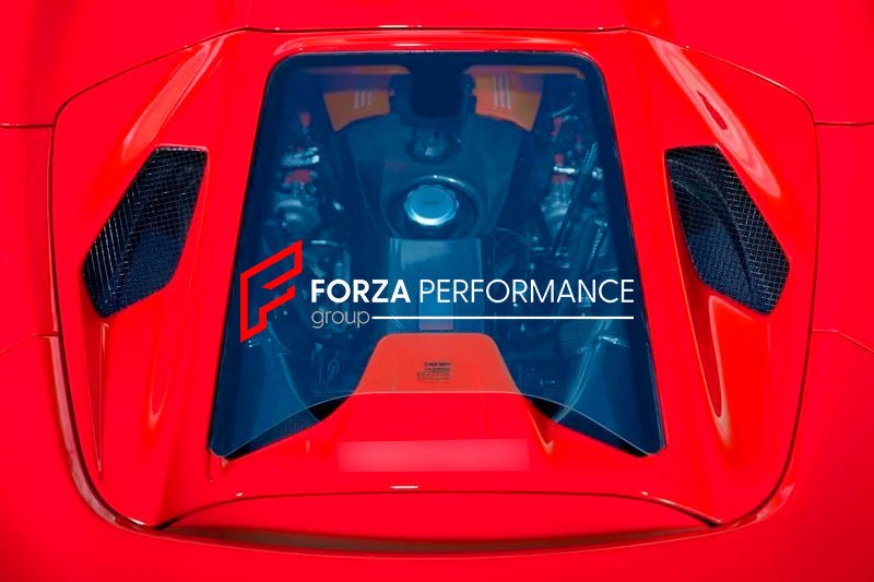 Buy Now CARBON ENGINE HOOD BONNET for FERRARI 488 GTB SPIDER 2015 - 2020 and upgrade car parts from SIR Tuning at the Best Price. Headlights, Tail lights, Bodykits, Navigations, body kit and more - Fast & Free Shipping within Europe, US & Worldwide.