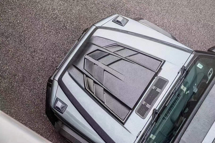 Buy Now CARBON HOOD BONNET FOR MERCEDES BENZ G CLASS W463A W464 G63 G550 2018+ and upgrade car parts from SIR Tuning at the Best Price. Headlights, Tail lights, Bodykits, Navigations, Carbon body kit and more - Fast & Free Shipping within Europe, US & Worldwide.