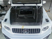 Buy Now TRANSPARENT CARBON HOOD BONNET FOR MERCEDES BENZ G CLASS W464 G400 G500 G63 2018+ and upgrade car parts from SIR Tuning at the Best Price. Headlights, Tail lights, Bodykits, Navigations, Carbon body kit and more - Fast & Free Shipping within Europe, US & Worldwide.