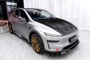 Buy Now CARBON HOOD BONNET for TESLA MODEL Y JUNIPER 2025+ and upgrade car parts from SIR Tuning at the Best Price. Headlights, Tail lights, Bodykits, Navigations, body kit and more - Fast & Free Shipping within Europe, US & Worldwide.