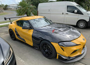 Buy Now CARBON HOOD BONNET for TOYOTA GR SUPRA A90 2019+ and upgrade car parts from SIR Tuning at the Best Price. Headlights, Tail lights, Bodykits, Navigations, body kit and more - Fast & Free Shipping within Europe, US & Worldwide.