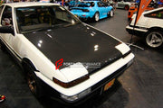 Buy Now CARBON HOOD BONNET for TOYOTA TRUENO COROLLA AE86 1983 - 1987 and upgrade car parts from SIR Tuning at the Best Price. Headlights, Tail lights, Bodykits, Navigations, Body Kit and more - Fast & Free Shipping within Europe, US & Worldwide.