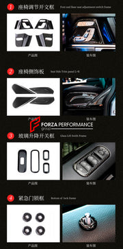 Buy Now CARBON INTERIOR KIT for MERCEDES-BENZ G-CLASS AMG G63 W464 W463A 2018 - 2024 and upgrade car parts from SIR Tuning at the Best Price. Headlights, Tail lights, Bodykits, Navigations, Accessories and more - Fast & Free Shipping within Europe, US & Worldwide.