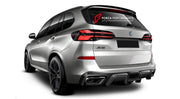 Buy Now CARBON REAR DIFFUSER for BMW X5 LCI G05 G18 40i 50e M50i M60i xDrive sDrive 2019+ and upgrade car parts from SIR Tuning at the Best Price. Headlights, Tail lights, Bodykits, Navigations, Body Kit and more - Fast & Free Shipping within Europe, US & Worldwide.