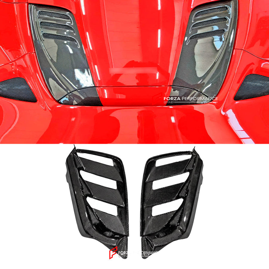 Buy Now CARBON REAR ENGINE VENT COVER for FERRARI 488 SPIDER F8 2015 - 2019 and upgrade car parts from SIR Tuning at the Best Price. Headlights, Tail lights, Bodykits, Navigations, body kit and more - Fast & Free Shipping within Europe, US & Worldwide.