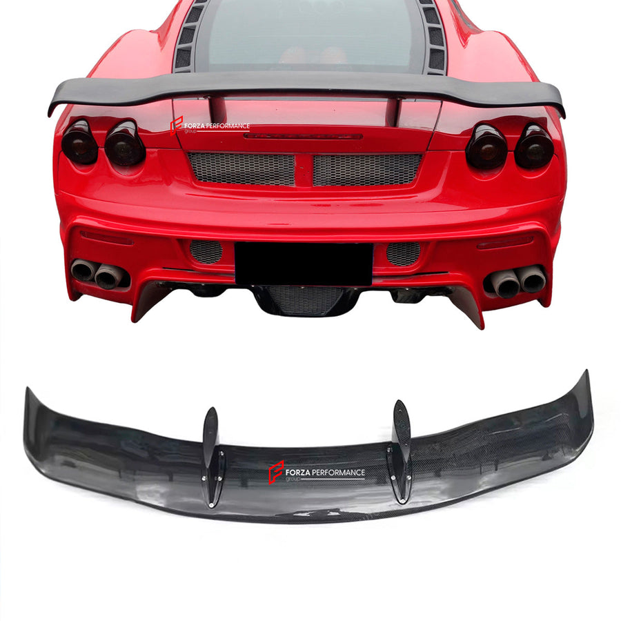 Buy Now CARBON REAR SPOILER for FERRARI F430 2004 - 2009 and upgrade car parts from SIR Tuning at the Best Price. Headlights, Tail lights, Bodykits, Navigations, Carbon body kit and more - Fast & Free Shipping within Europe, US & Worldwide.