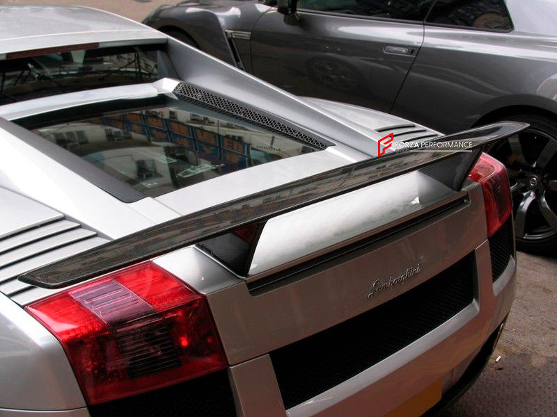 Buy Now CARBON REAR SPOILER for LAMBORGHINI GALLARDO COUPE 2003 - 2008 and upgrade car parts from SIR Tuning at the Best Price. Headlights, Tail lights, Bodykits, Navigations, body kit and more - Fast & Free Shipping within Europe, US & Worldwide.