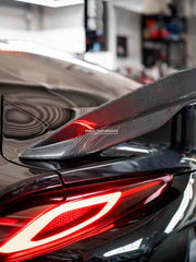 Buy Now AUTHENTIC DARWINPRO CARBON REAR SPOILER WITH DYNAMIC LED LIGHTS for TOYOTA SUPRA A90 2019+ and upgrade car parts from SIR Tuning at the Best Price. Headlights, Tail lights, Bodykits, Navigations, Carbon body kit and more - Fast & Free Shipping within Europe, US & Worldwide.
