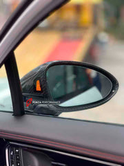 Buy Now CARBON SIDE MIRROR COVERS for PORSCHE PANAMERA 976 2024+ and upgrade car parts from SIR Tuning at the Best Price. Headlights, Tail lights, Bodykits, Navigations, body kit and more - Fast & Free Shipping within Europe, US & Worldwide.