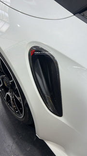 Buy Now CARBON REAR FENDER AIR VENT SCOOP COVERS for PORSCHE 911 992.1 TURBO TURBO S 2019 - 2025 and upgrade car parts from SIR Tuning at the Best Price. Headlights, Tail lights, Bodykits, Navigations, body kit and more - Fast & Free Shipping within Europe, US & Worldwide.