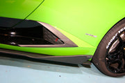 Buy Now CARBON SIDE SKIRT AIR SCOOP TRIMS for LAMBORGHINI HURACAN LP580 LP610 COUPE SPYDER 2014 - 2019 and upgrade car parts from SIR Tuning at the Best Price. Headlights, Tail lights, Bodykits, Navigations, body kit and more - Fast & Free Shipping within Europe, US & Worldwide.