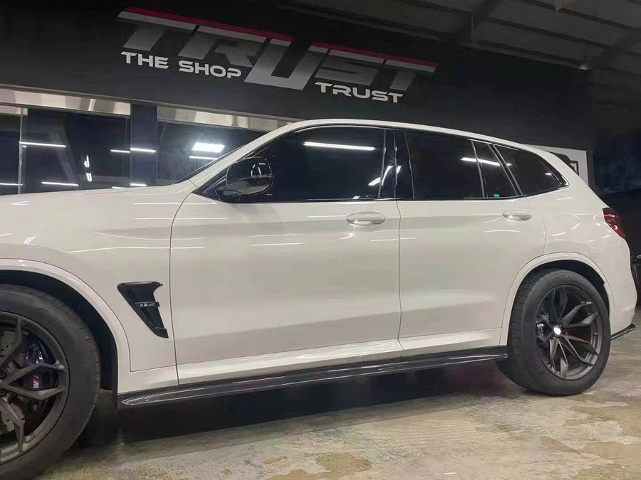 Buy Now CARBON SIDE SKIRTS FOR BMW X3/X4 G01/G02 2018-2021 and upgrade car parts from SIR Tuning at the Best Price. Headlights, Tail lights, Bodykits, Navigations, body kit and more - Fast & Free Shipping within Europe, US & Worldwide.