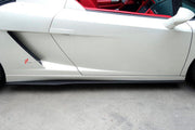 Buy Now CARBON SIDE SKIRTS for LAMBORGHINI GALLARDO LP560 2003 - 2014 upgrade to LP570 and upgrade car parts from SIR Tuning at the Best Price. Headlights, Tail lights, Bodykits, Navigations, body kit and more - Fast & Free Shipping within Europe, US & Worldwide.