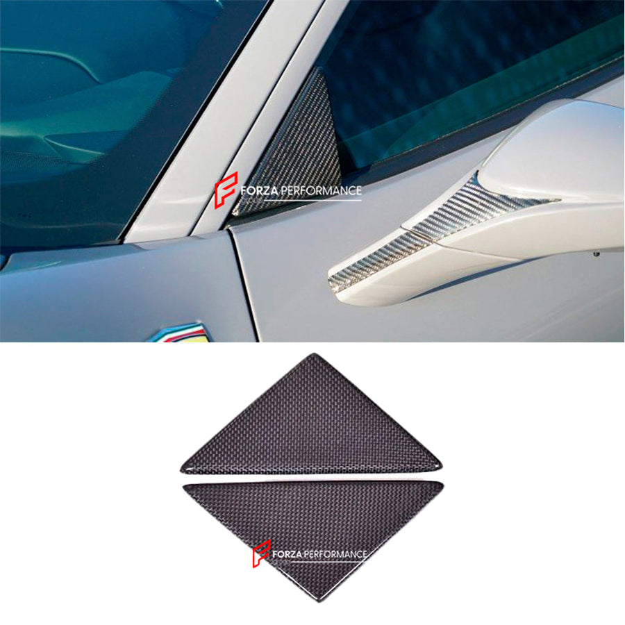 Buy Now CARBON SIDE WINDOW TRIANGLE COVER for FERRARI 488 GTB SPIDER F8 TRIBUTO 2015 - 2022 and upgrade car parts from SIR Tuning at the Best Price. Headlights, Tail lights, Bodykits, Navigations, body kit and more - Fast & Free Shipping within Europe, US & Worldwide.