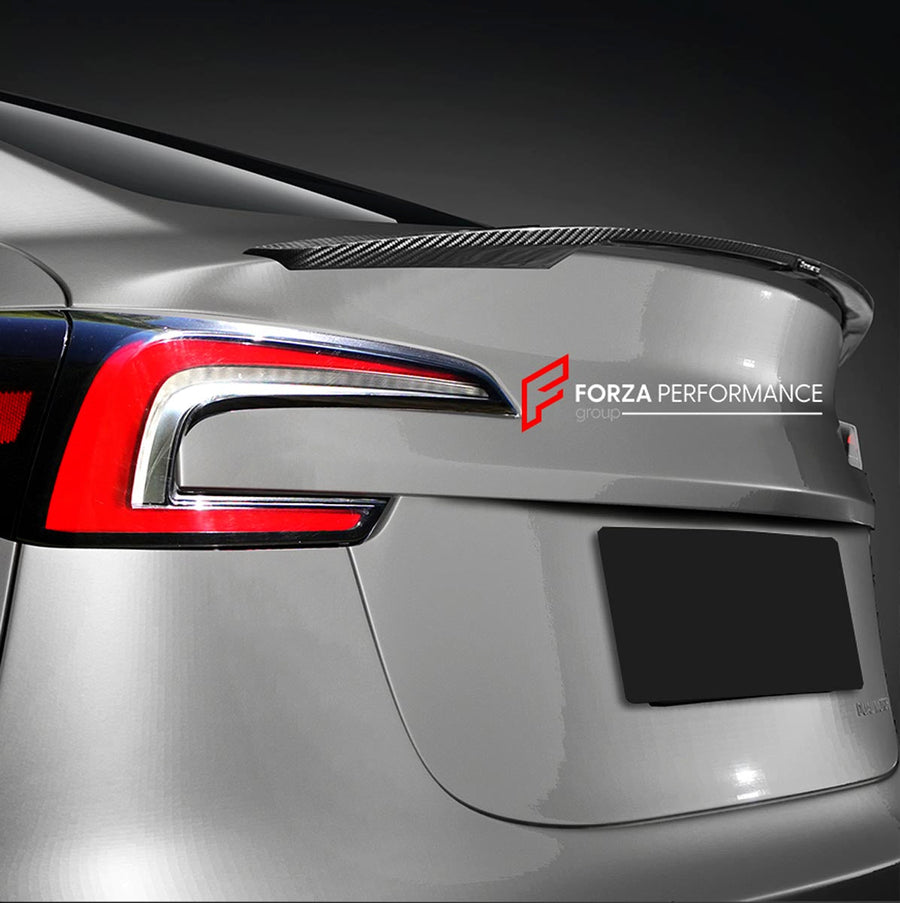 Buy Now CARBON SPOILER for TESLA MODEL 3 FACELIFT 2023+ and upgrade car parts from SIR Tuning at the Best Price. Headlights, Tail lights, Bodykits, Navigations, Body Kit and more - Fast & Free Shipping within Europe, US & Worldwide.