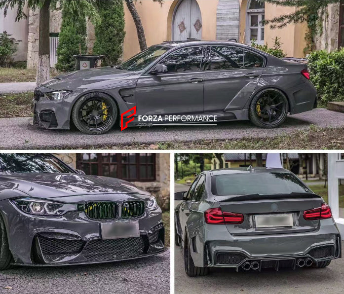 Buy Now CARBON WIDE BODY KIT for BMW 3 SERIES F30 2012 - 2019 and upgrade car parts from SIR Tuning at the Best Price. Headlights, Tail lights, Bodykits, Navigations, body kit and more - Fast & Free Shipping within Europe, US & Worldwide.