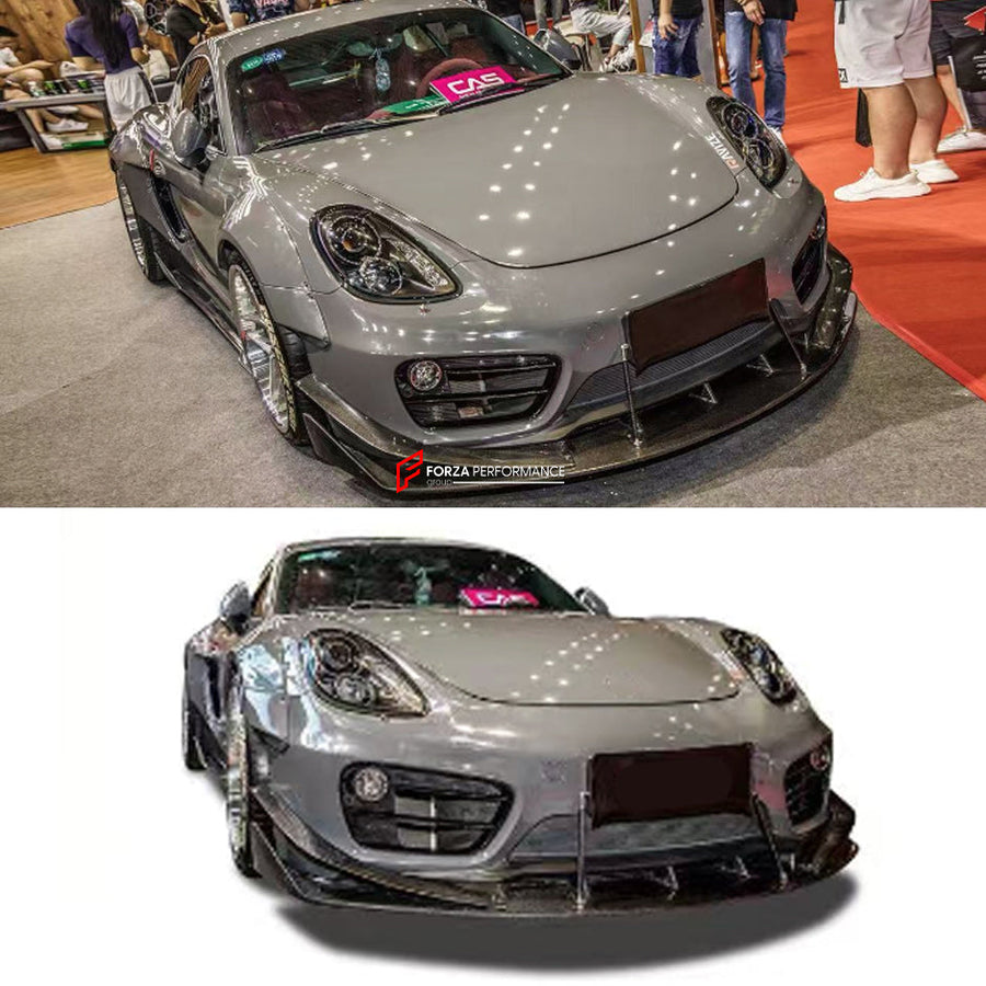 Buy Now CARBON WIDE BODY KIT for PORSCHE CAYMAN 981 2013 - 2016 and upgrade car parts from SIR Tuning at the Best Price. Headlights, Tail lights, Bodykits, Navigations, body kit and more - Fast & Free Shipping within Europe, US & Worldwide.