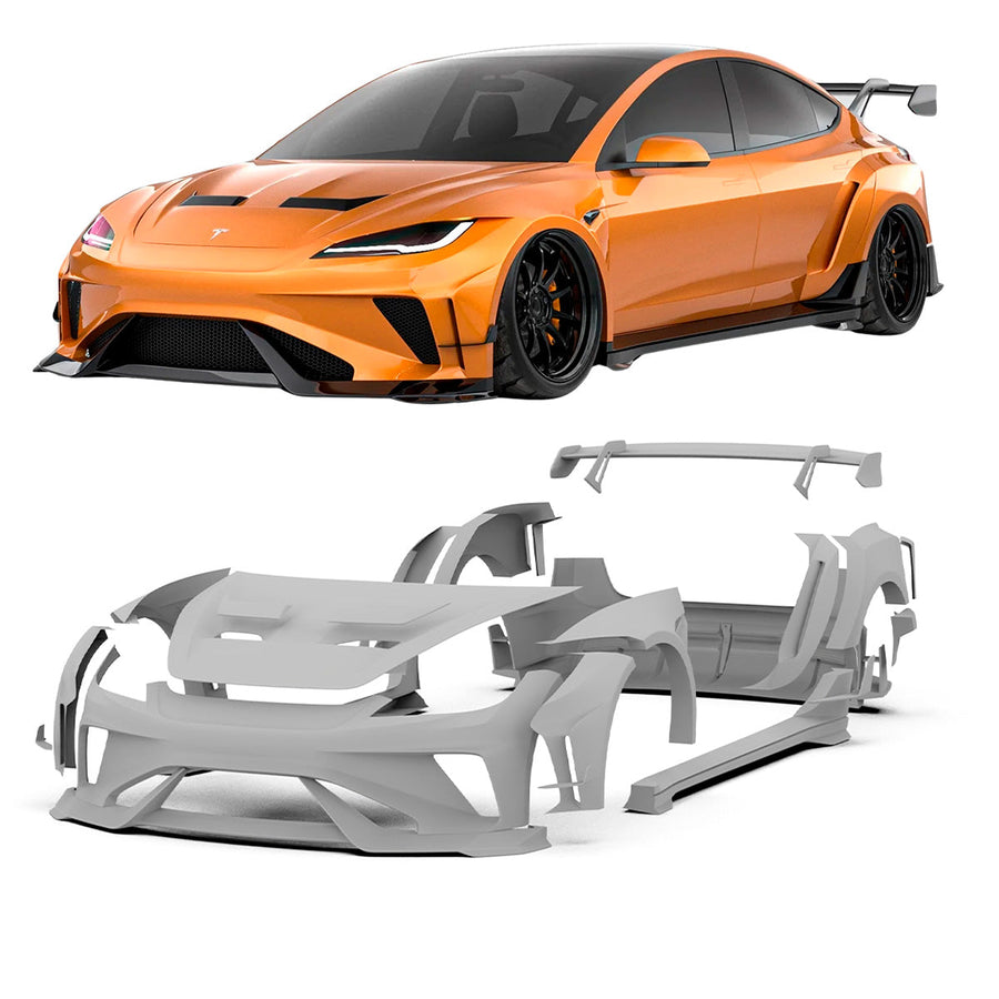 Buy Now CARBON WIDE BODY KIT for TESLA MODEL 3 FACELIFT 2023+ and upgrade car parts from SIR Tuning at the Best Price. Headlights, Tail lights, Bodykits, Navigations, body kit and more - Fast & Free Shipping within Europe, US & Worldwide.