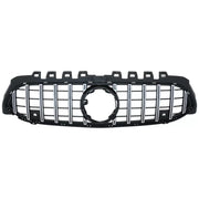 Central Grille suitable for Mercedes A-Class W177 Hatchback V177 Sedan (04.2018-2022) GT-R Panamericana Design Black Chrome –