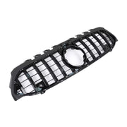 Central Grille suitable for Mercedes A-Class W177 Hatchback V177 Sedan (04.2018-2022) GT-R Panamericana Design All Black – pr