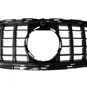 Central Grille suitable for Mercedes E-Class Facelift W213 S213 C238 A238 Sport Line (2020-Up) GT-R Panamericana Design Black