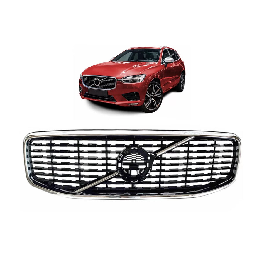 Central Grille suitable for Volvo XC60 II (2017-2021) Glossy Black – product image 1